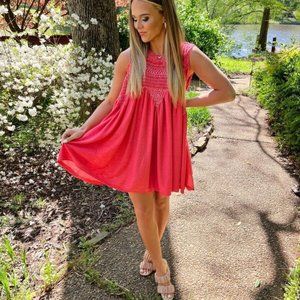 Free People Sea Breeze Tunic Top Embroidered S